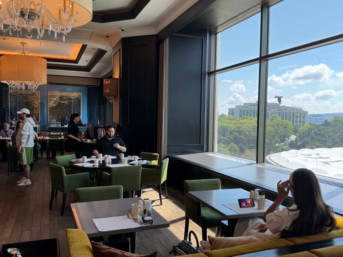 Ritz Carlton Istanbul Atolye breakfast seating Ritz Carlton Istanbul Atolye breakfast seating