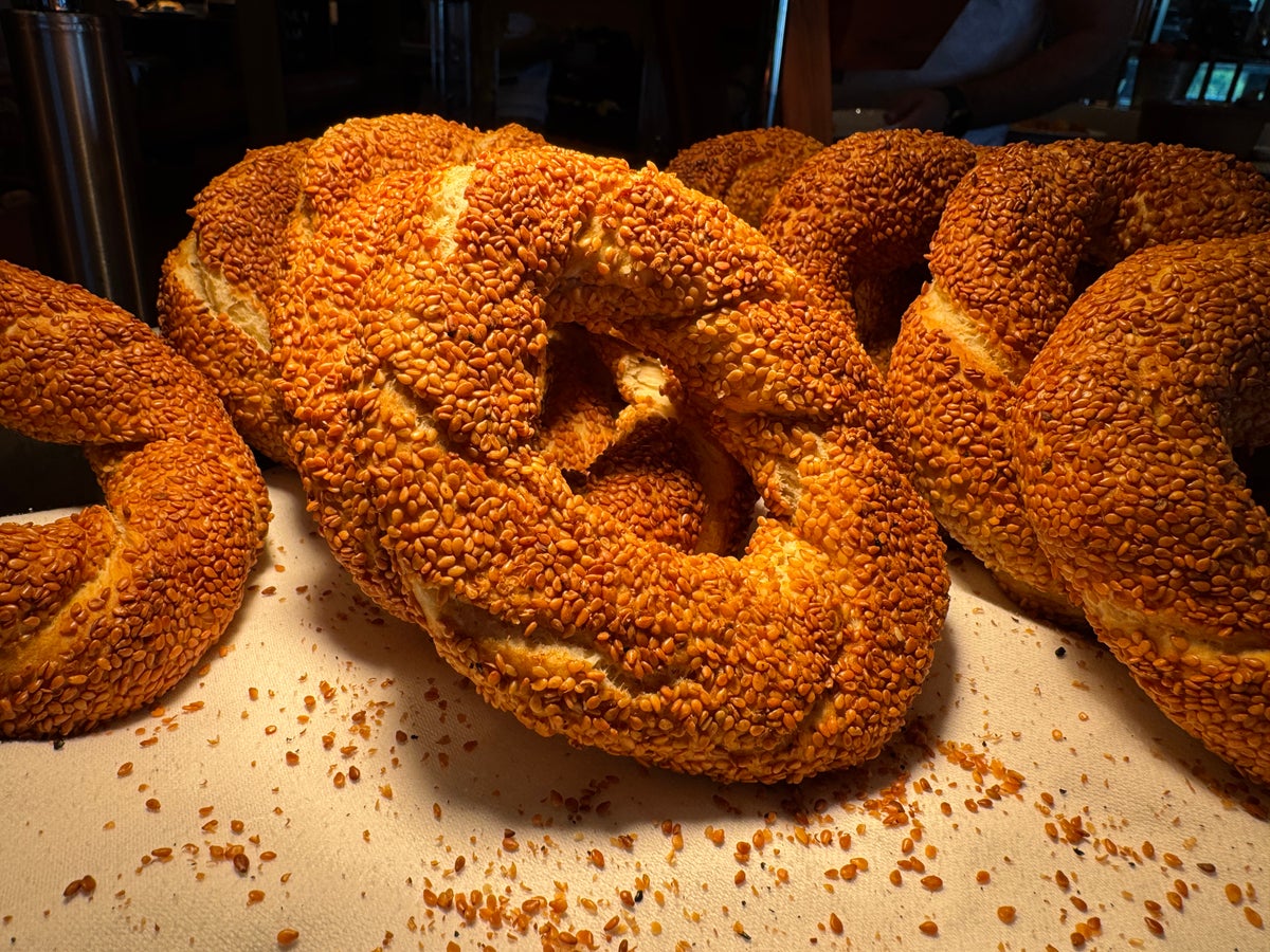 Ritz Carlton Istanbul Atolye breakfast simit