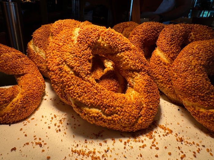 Ritz Carlton Istanbul Atolye breakfast simit Ritz Carlton Istanbul Atolye breakfast simit