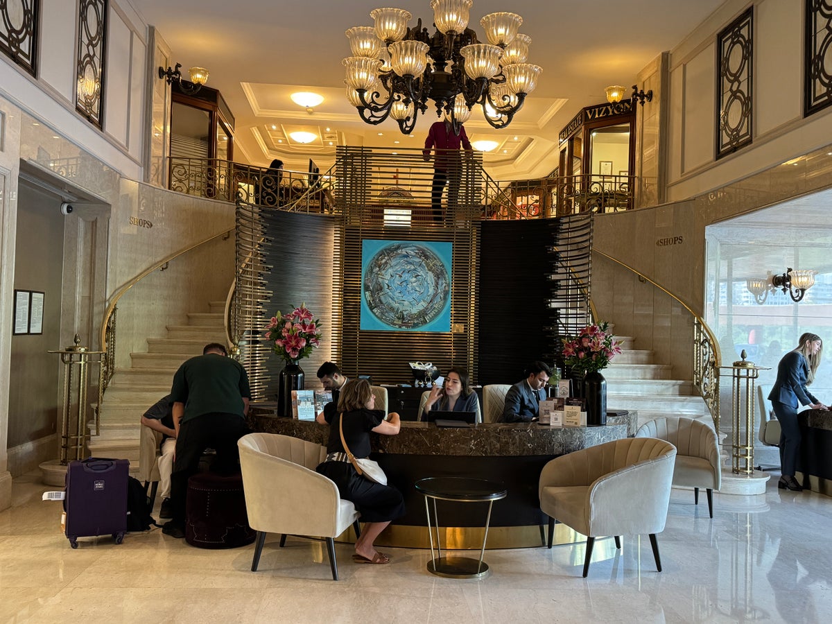 Ritz Carlton Istanbul lobby staircase