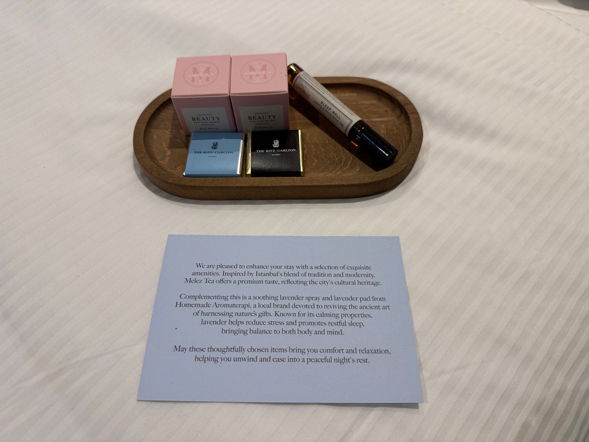Ritz Carlton Istanbul turndown service