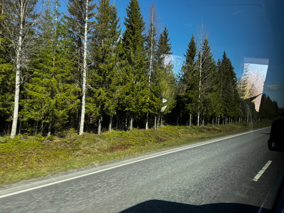 Road from Tampere to Mantta Finland