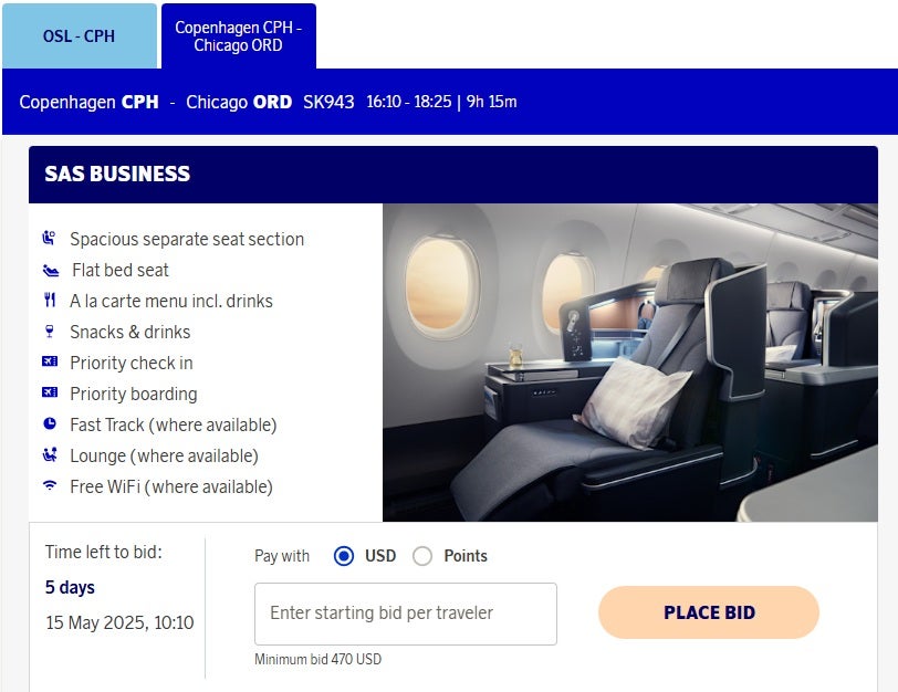 SAS Bid for Upgrade