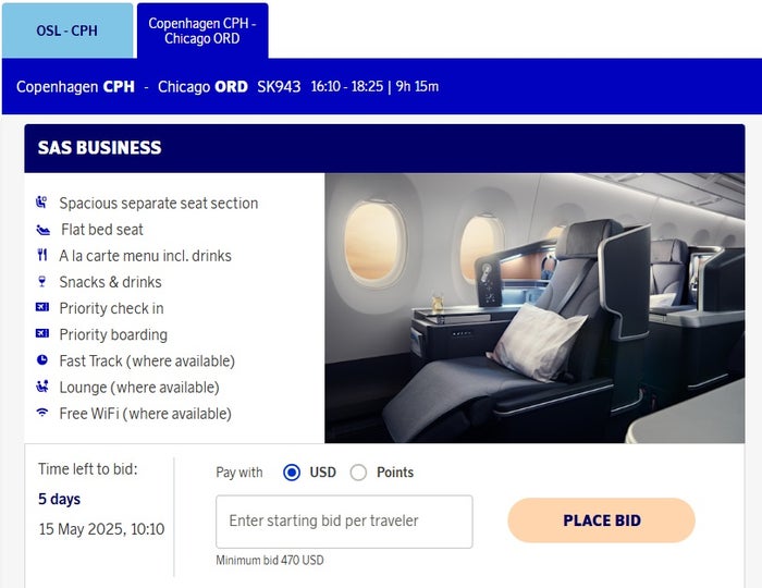 SAS Bid for Upgrade