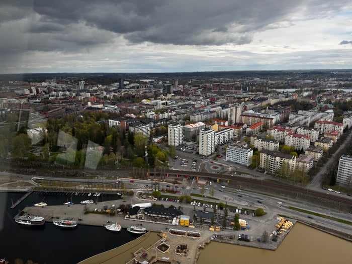 Sarkanniemi Amusement Park Tampere tower view Sarkanniemi Amusement Park Tampere tower view