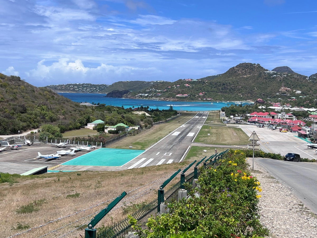 St Barths airport runway