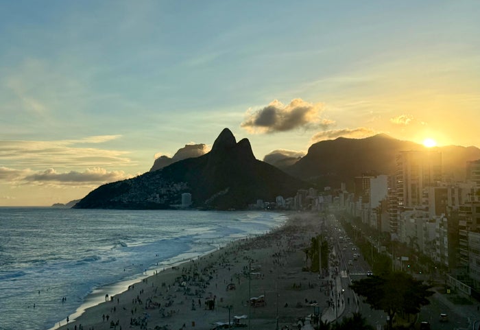 Sunset from the roof of the Fasano Hotel