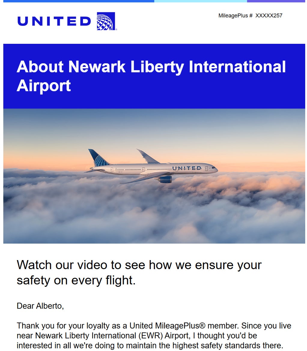 United Newark email