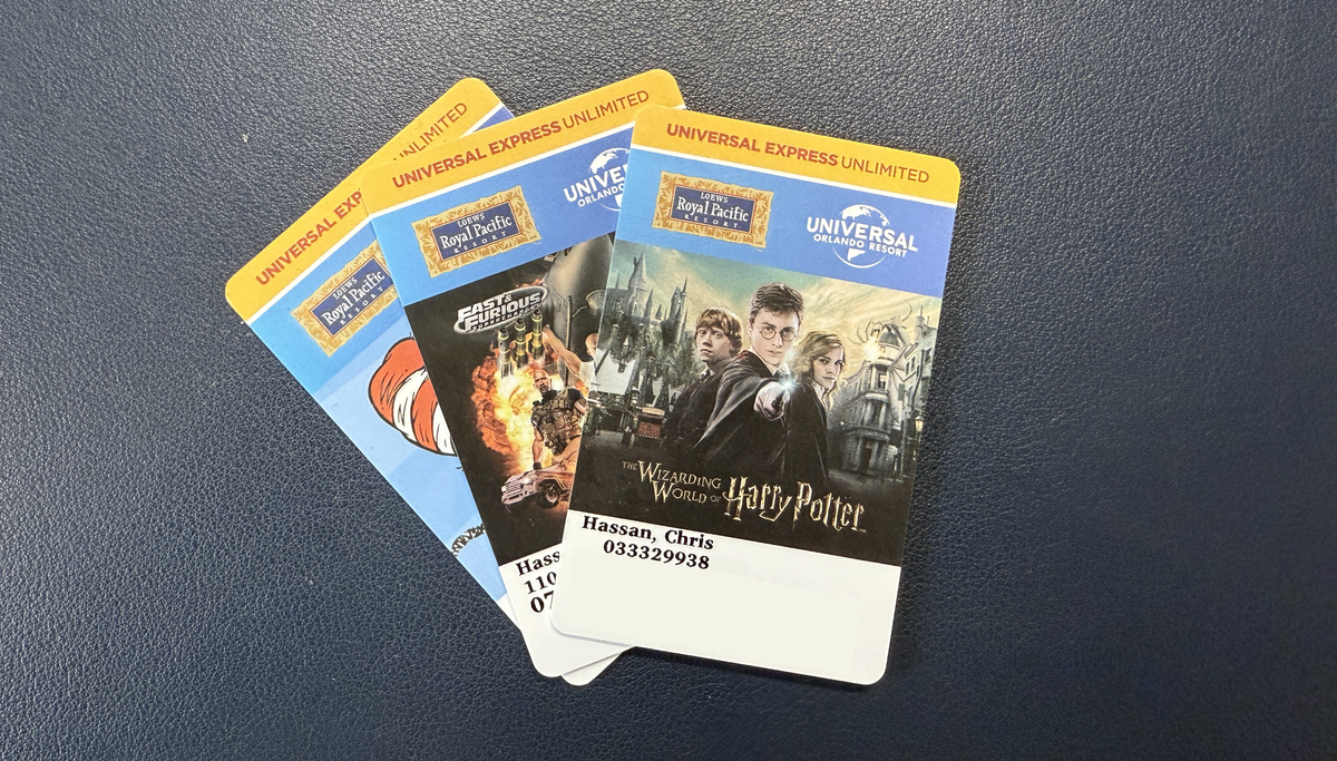 Universal Express Unlimited Royal Pacific Room Key Cards