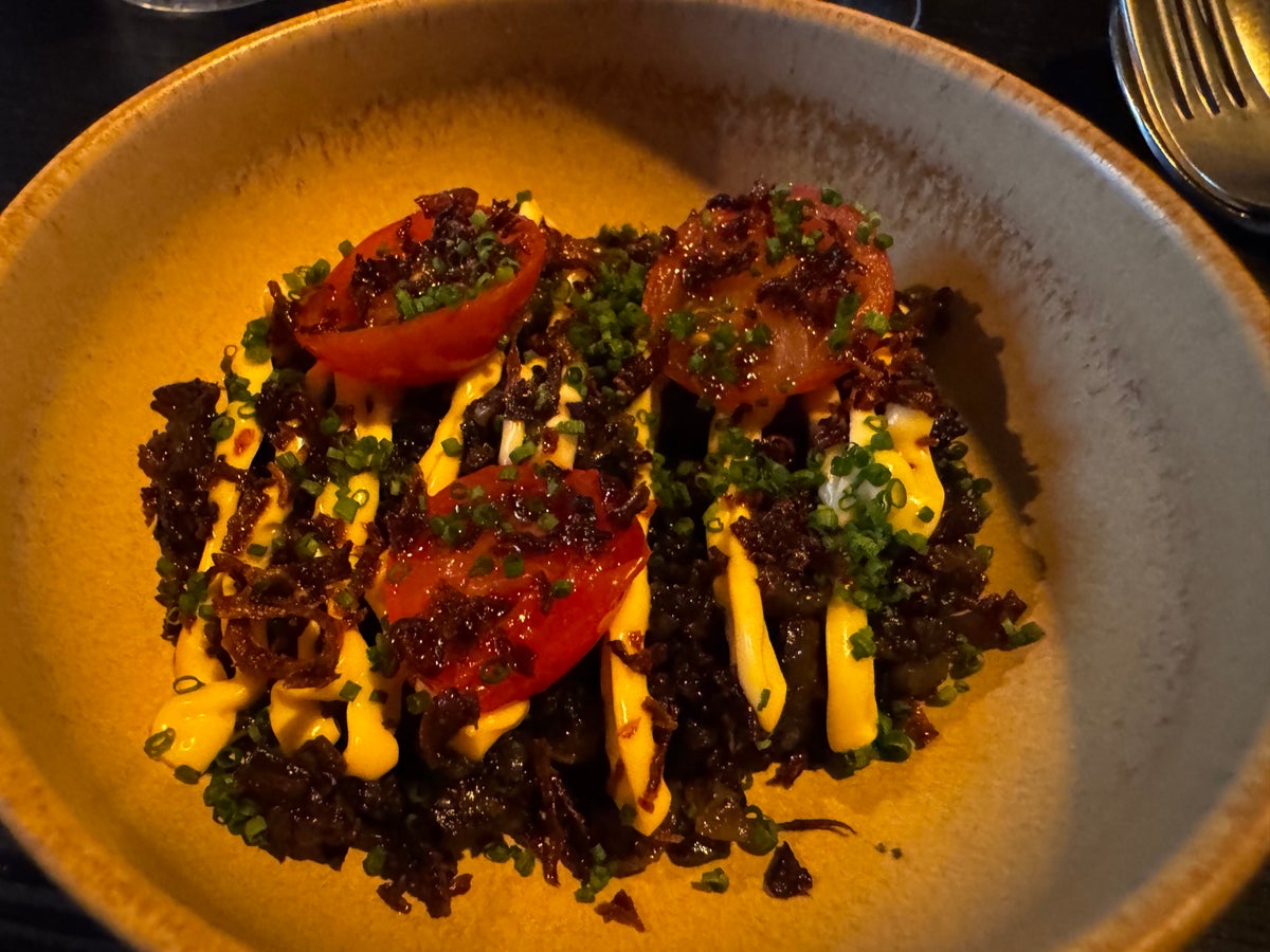 Villit ja Viinit restaurant Tampere mushroom appetizer