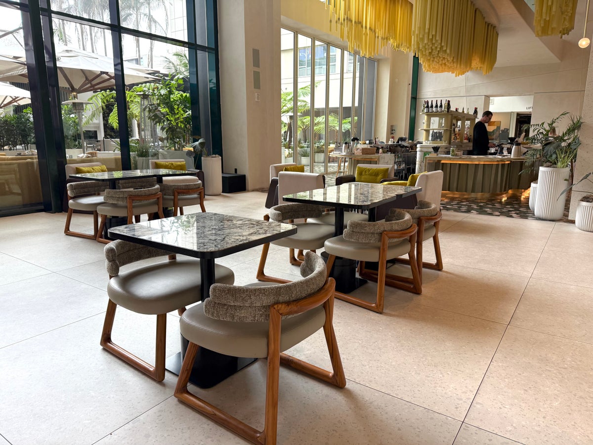W Hollywood dining area