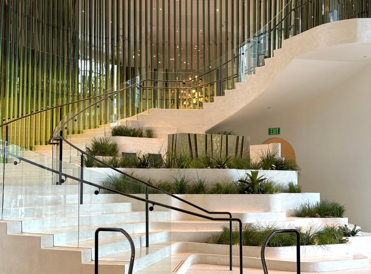 W Hollywood lobby staircase 