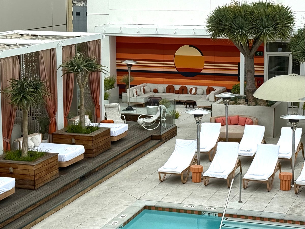 W Hollywood pool seating