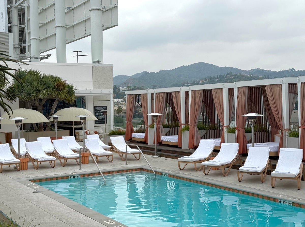 W Hollywood rooftop pool