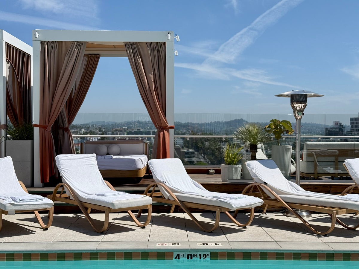 W Hollywood sun loungers