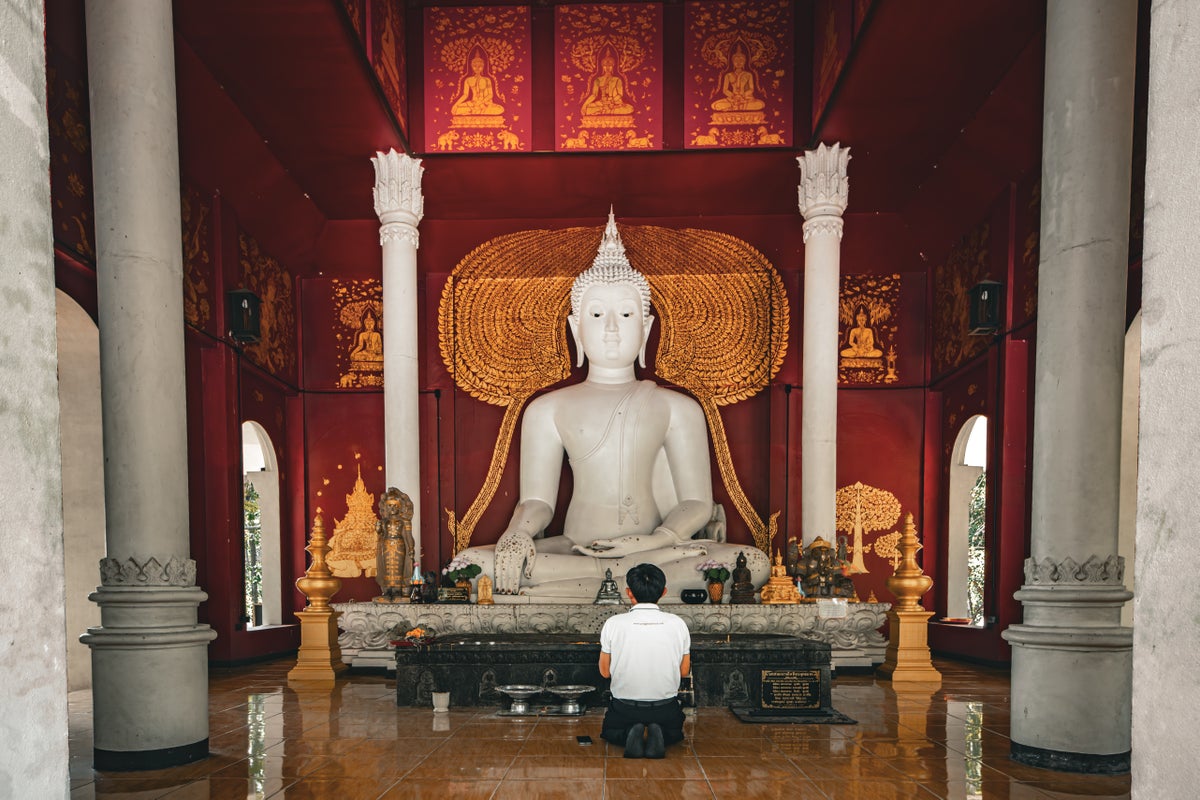 Wat Pha Lat White Buddha