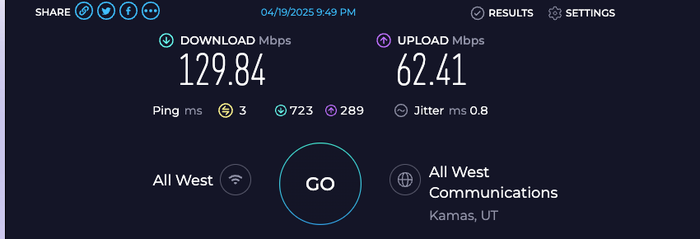 Wi Fi Speed Test GH Deer Valley Wi Fi Speed Test GH Deer Valley