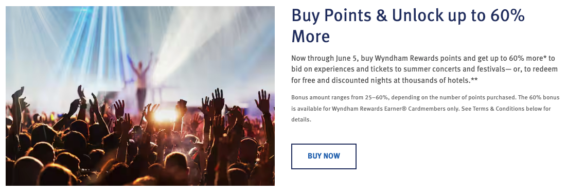Wyndham buy points promo May 2025