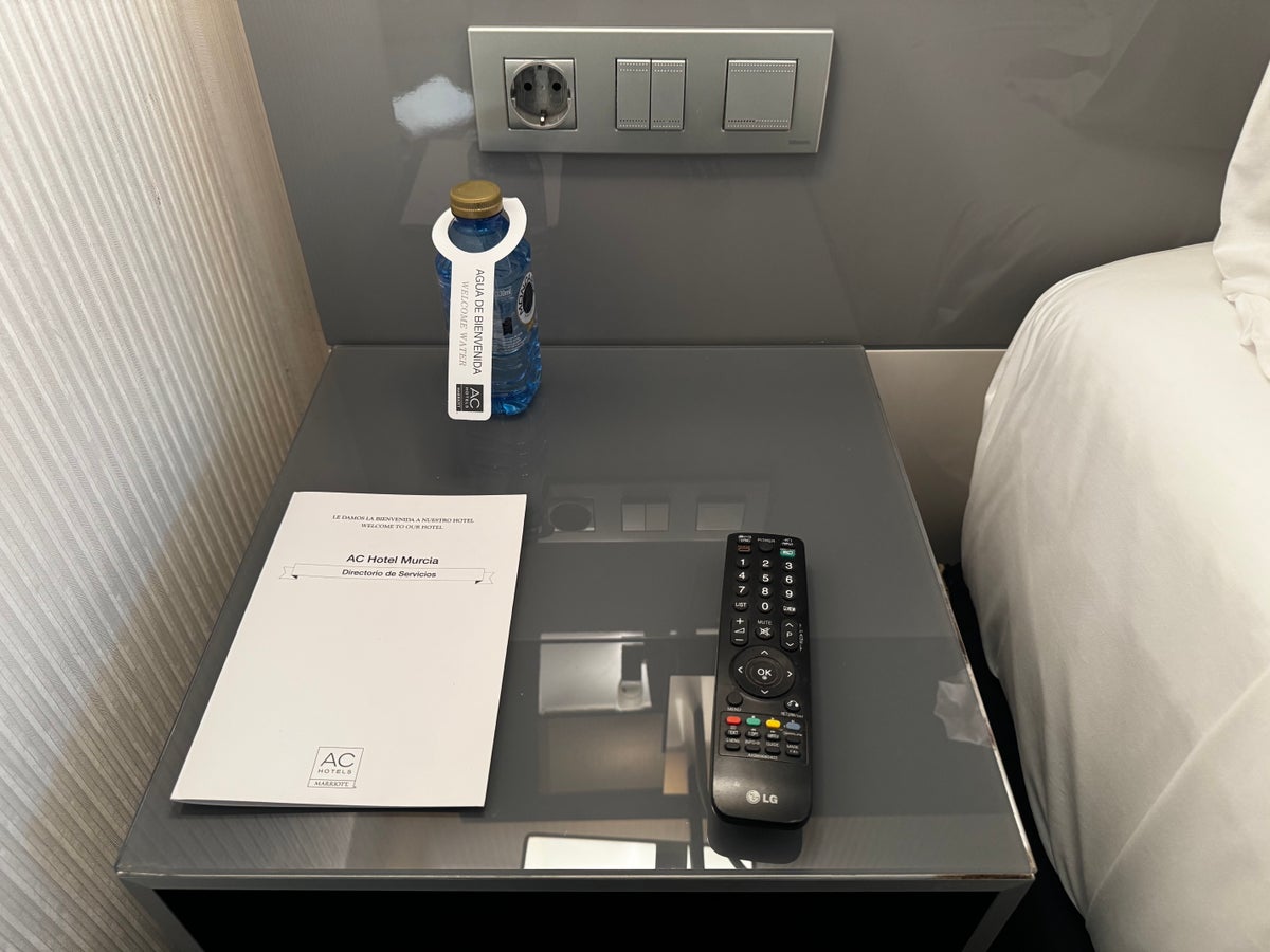 AC Hotel Murcia bedroom night stand switches