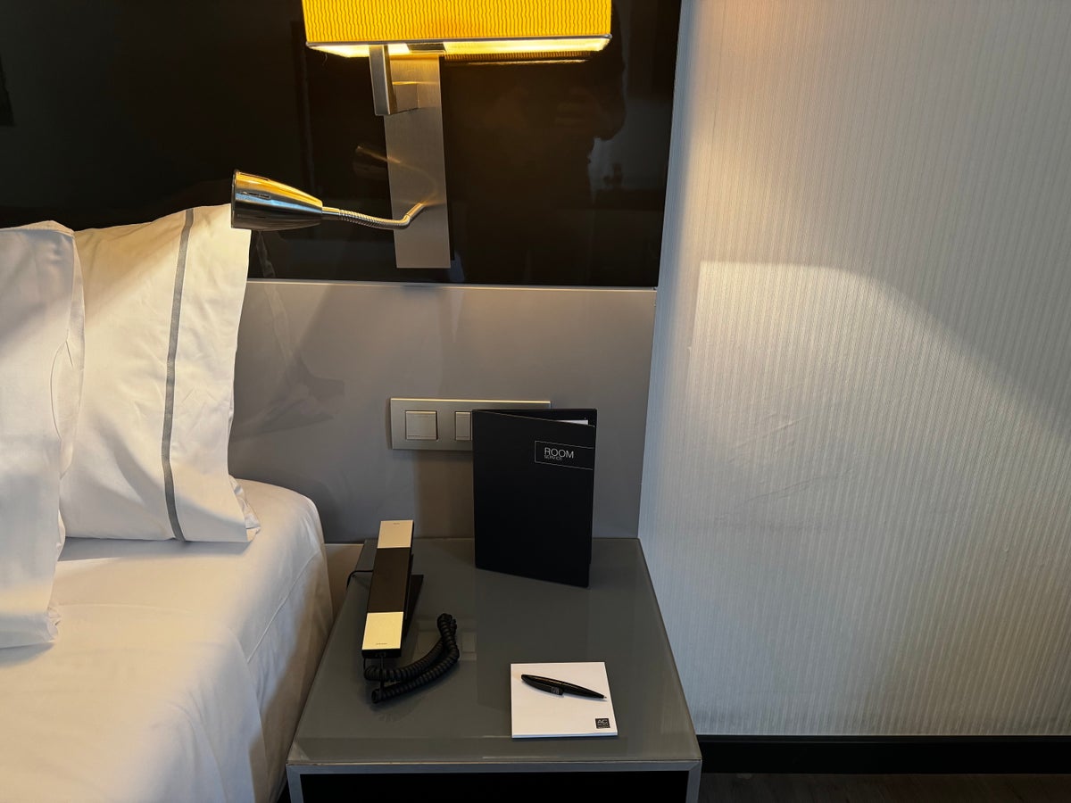 AC Hotel Murcia bedroom night stand