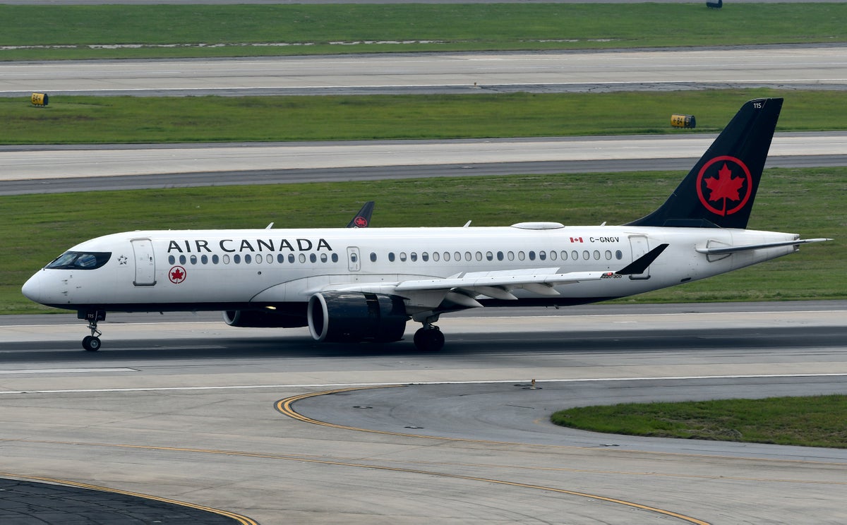 Air Canada A220 300 Taxiing ATL 2