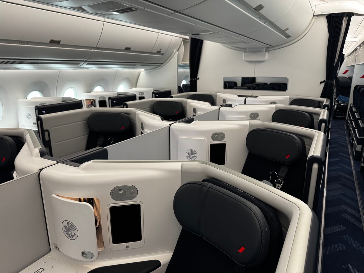 Air France A350 900 business class rear cabin