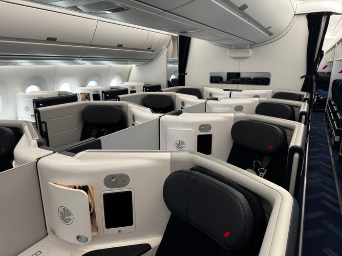 Air France A350 900 business class rear cabin