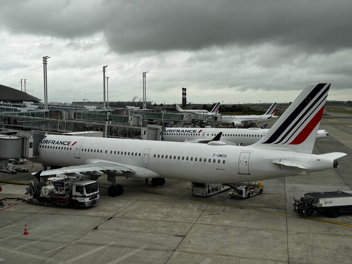Air France planes at CDG gates