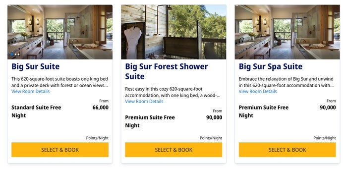 Alila Ventana Big Sur award pricing January 2026 Screenshot