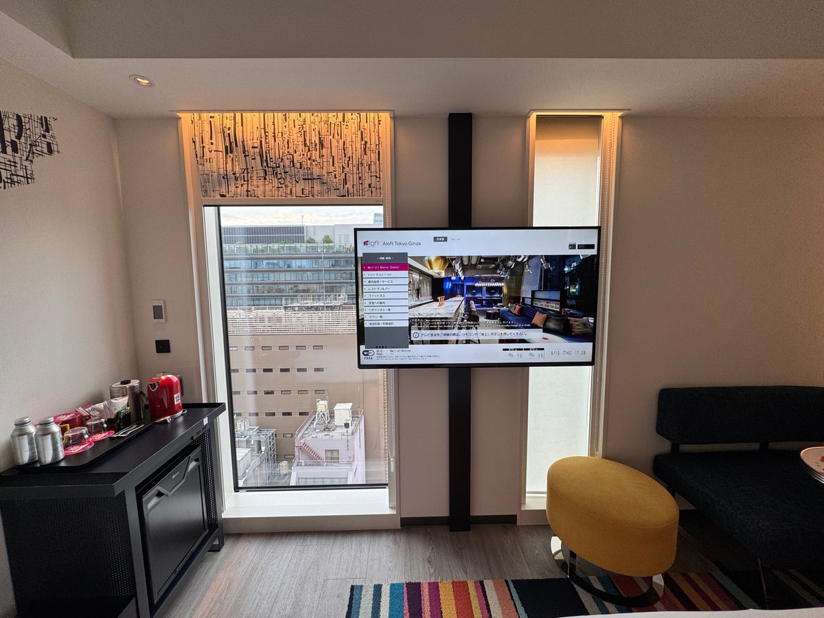 Aloft Tokyo Ginza TV and view