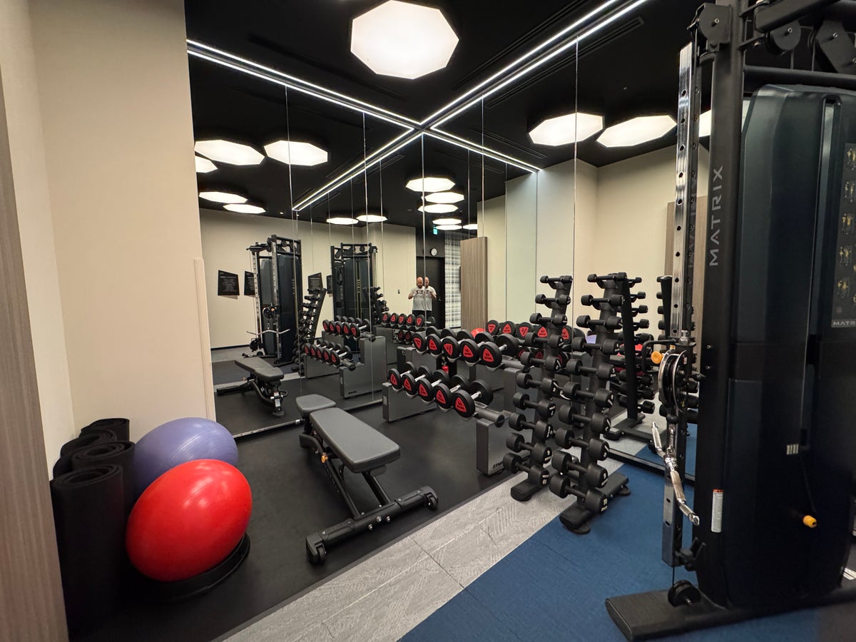 Aloft Tokyo Ginza free weights gym