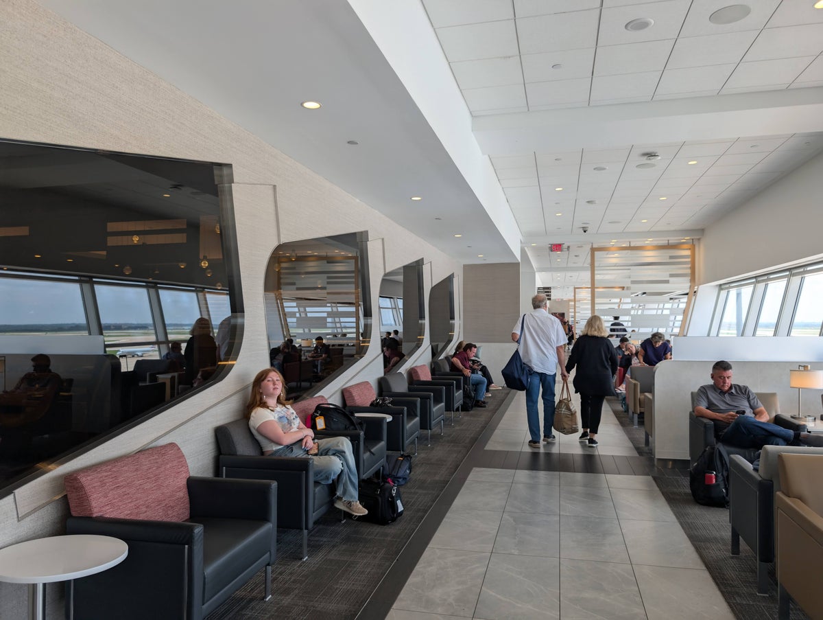 American Airlines Flagship Lounge DFW seating near Flagship First dining
