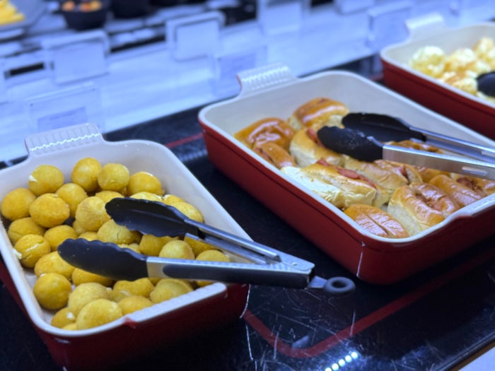 Amex Centurion Lounge Sao Paulo FnB Brazilian breakfast Amex Centurion Lounge Sao Paulo FnB Brazilian breakfast