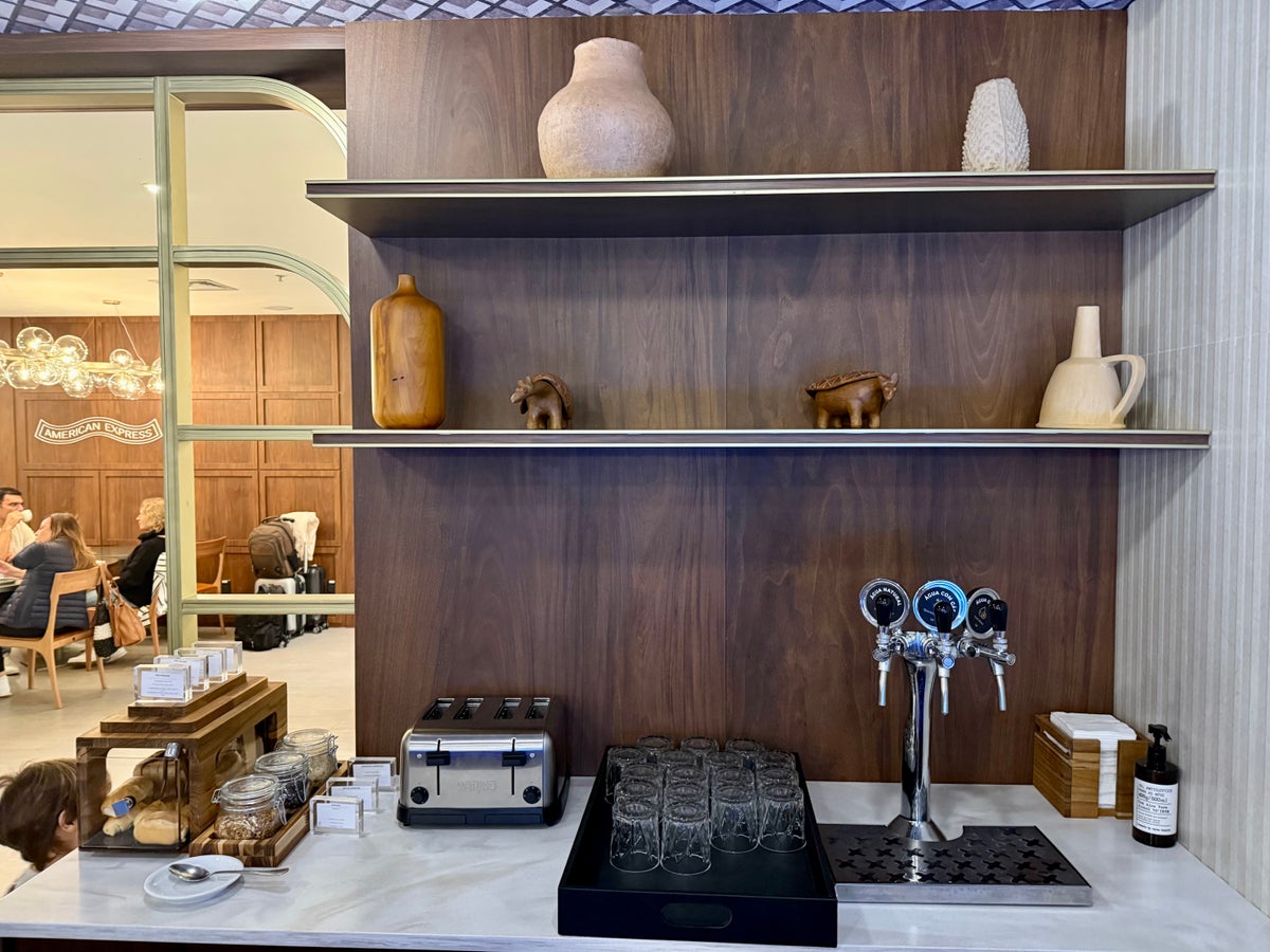 Amex Centurion Lounge Sao Paulo water station