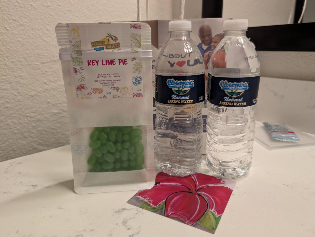 Best Western Hibiscus Motel Key West welcome gift