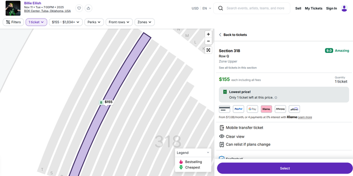 Billie Eilish Tulsa StubHub Billie Eilish Tulsa StubHub