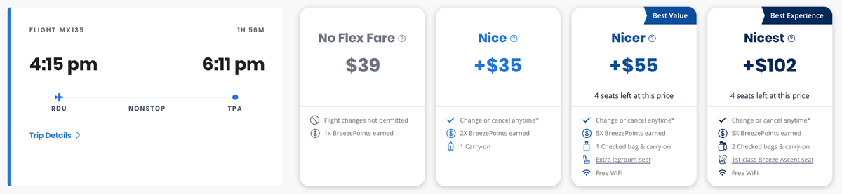 [Deal Alert] Breeze Airways Promo for One-Way Flights From $39