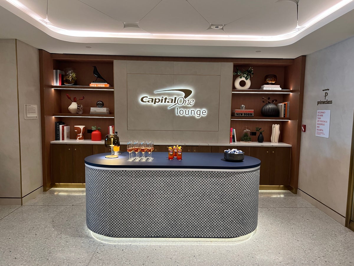 Capital One Lounge Welcome Desk JFK