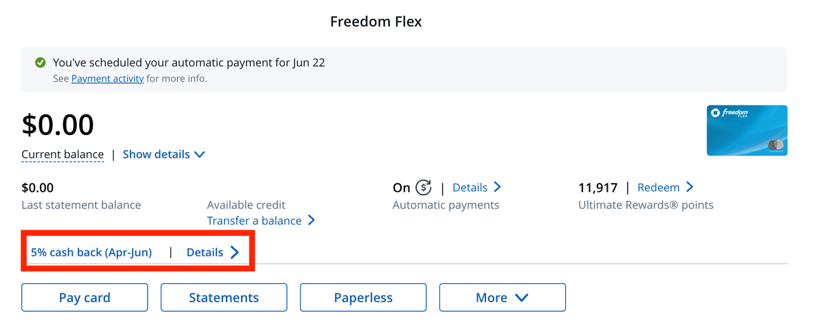 Check Freedom Flex 5 earnings