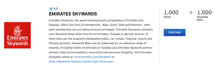 Citi Emirates transfer page Citi Emirates transfer page