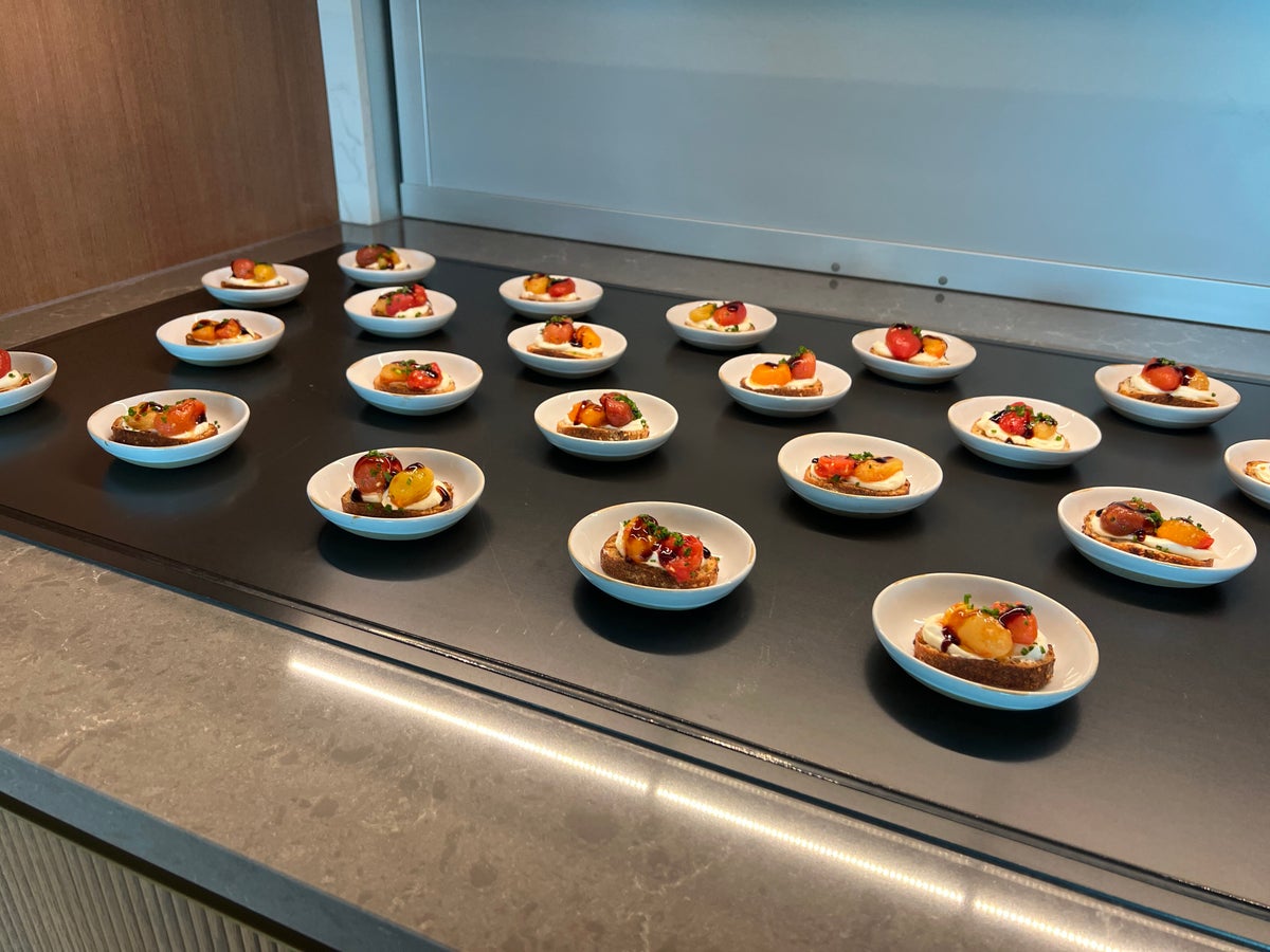 Close Up of Small Plates Capital One Lounge JFK