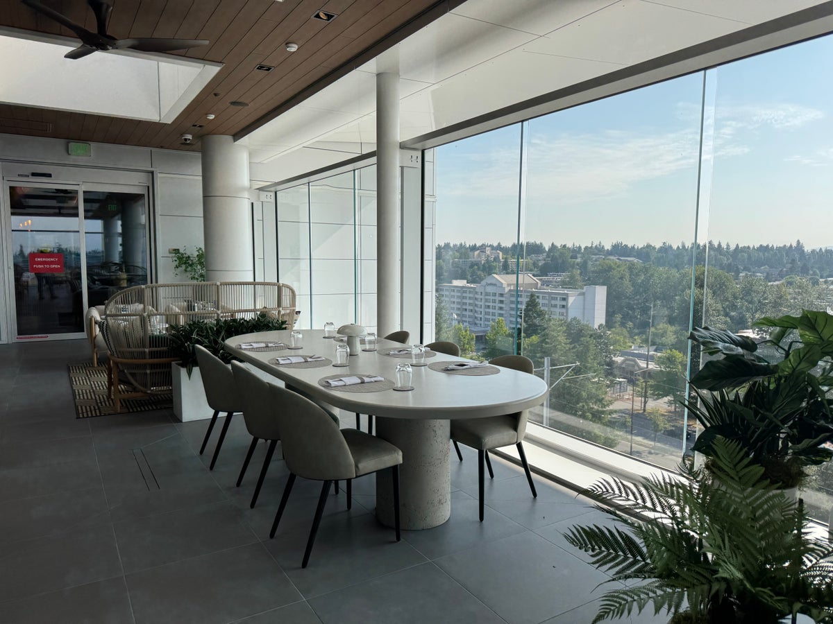Delta One Lounge SEA Terrace Views