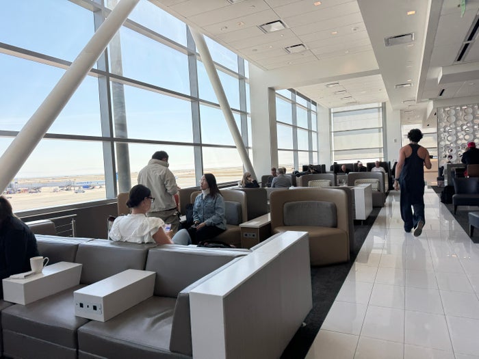 Delta Sky Club SFO Window Seating