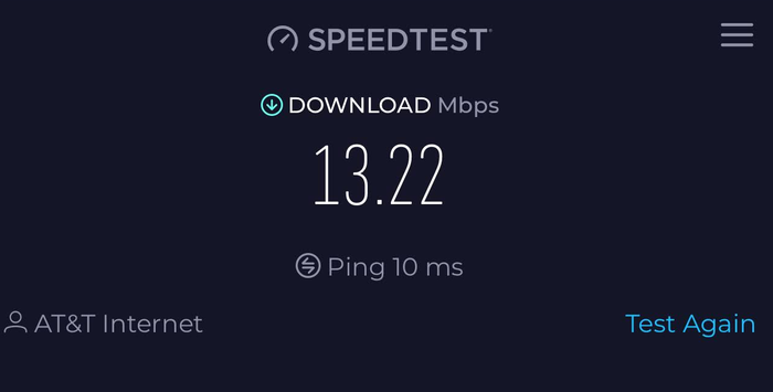 Escape Lounge FLL Wi Fi speed test
