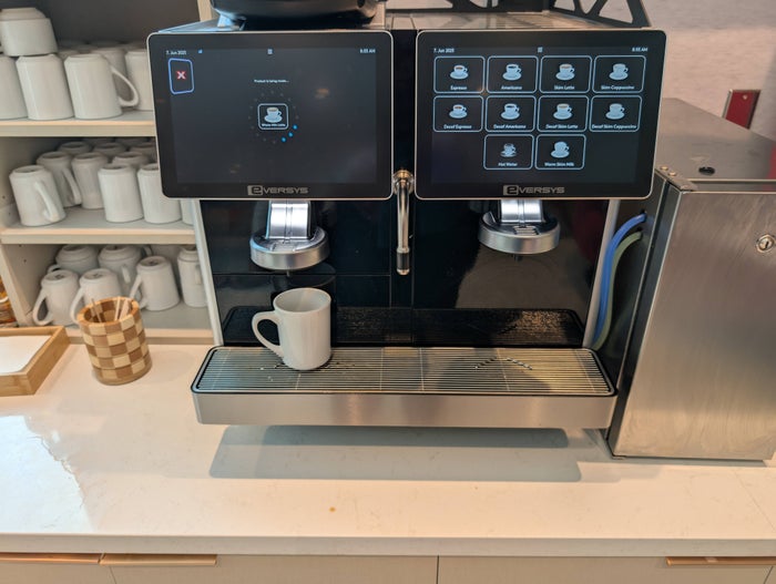 Escape Lounge FLL food and beverages back drink station espresso machine