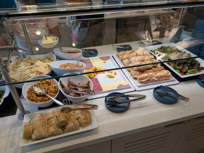 Escape Lounge FLL food and beverages cold buffet