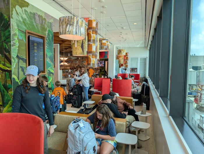 Escape Lounge FLL main window seating