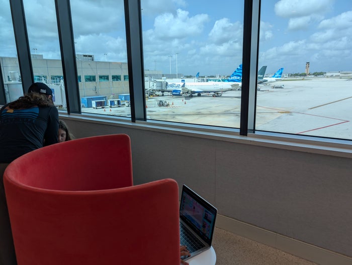 Escape Lounge FLL window seating