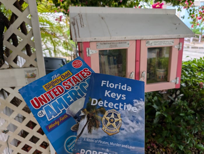 Florida Overseas Highway road trip Florida Keys Brewing beer garden art district Little Free Library