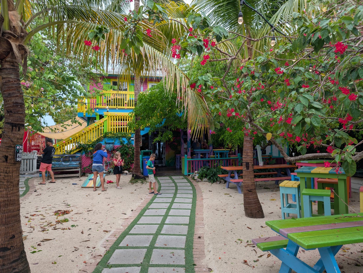 Florida Overseas Highway road trip Florida Keys Brewing beer garden lawn games